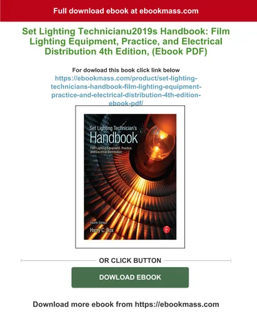normamcbride9585 灯饰目录 · Buy ebook Set 灯饰 technicianu2019s handbook: film 灯饰 equipment, practice, and electrical
