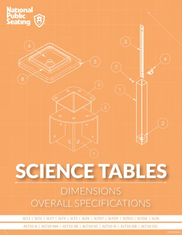 NPS Science 桌 Dimensions