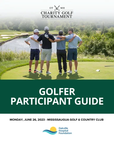 2023 Golfer Participant 指南 : OTMH Charity Golf Tournament
