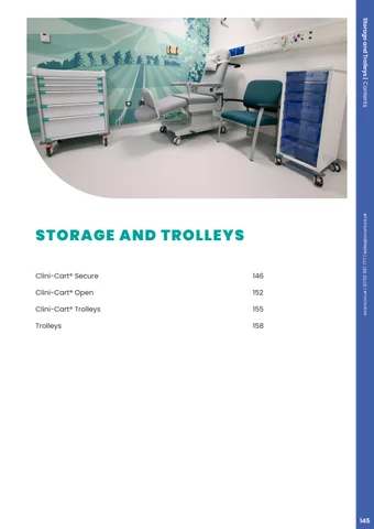 Ocura Healthcare 2026/27 收纳 and Trolleys Section