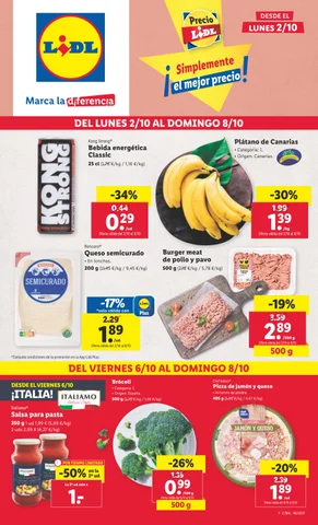 Folleto Lidl 德文 alimentación del 2 al 8 octubre