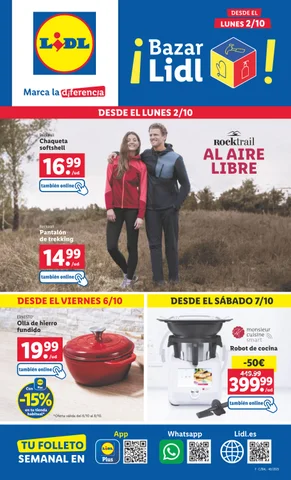 Folleto Lidl bazar del 2 al 8 octubre