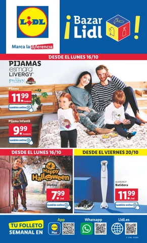 Catálogos LIDL del 16 al 22 德文 octubre bazar