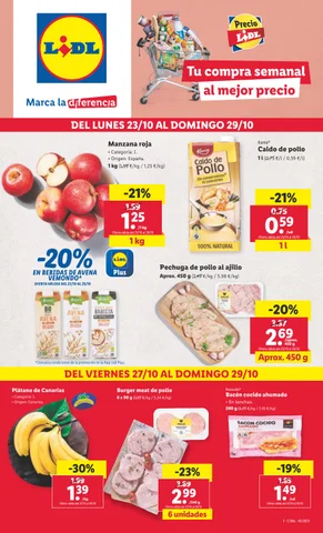 Lidl alimentación 23 octubre