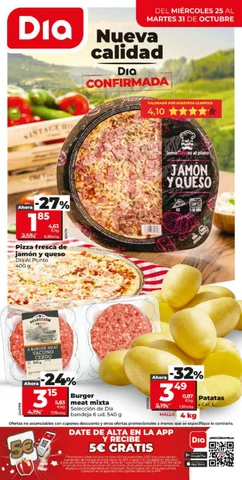 Ofertas semanales DIA del 25 al 31 octubre