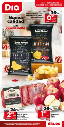 DIA ofertas 15 noviembre