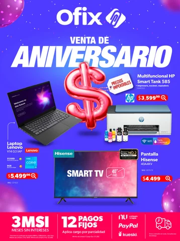 PRECIOS IMPERDIBLES 英文 NUESTRO ANIVERSARIO