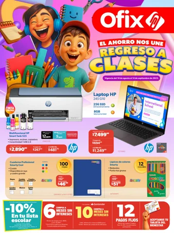 OFERTAS PARA ESTE REGRESO A CLASES, 英文 OFIX