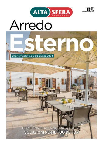 Oggiweb Srl 家具目录 · ALTASFERA - 家具 Esterno