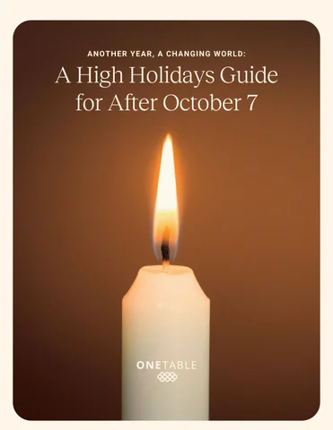 A High Holidays 指南 For After October 7