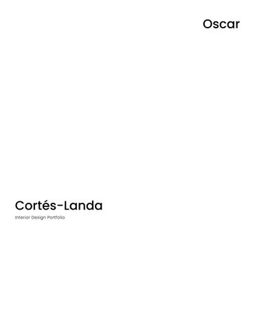 Oscar A. Cortés Landa 家具目录 · 室内 Design Portfolio