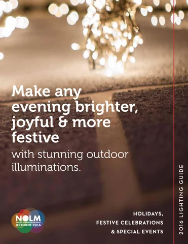 Holiday Festive Event 户外照明 指南