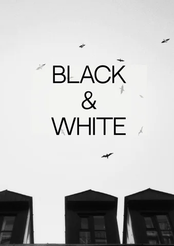 Black and white
