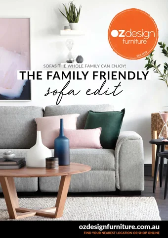 OZ Design Furniture 家具目录 · The Family Friendly 沙发 Edit by