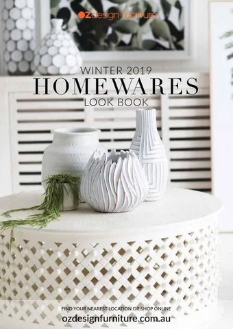OZ Design Furniture OZ DESIGN FURNITURE 冬季 2019 HOMEWARES 家具型录