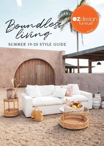 OZ Design Furniture 家具目录 · Boundless Living 19-20 Style 指南 E- 册