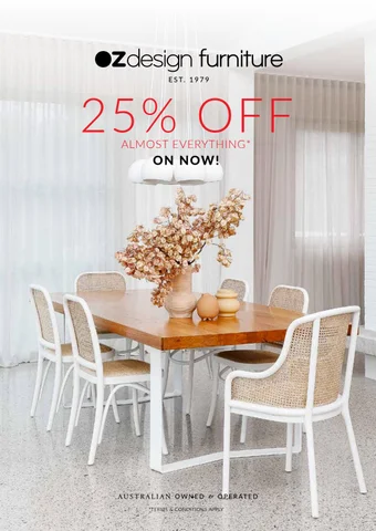 OZ Design Furniture OZ DESIGN FURNITURE | 25% OFF ALMOST EVERYTHING* 家具型录 ON SALE NOW!