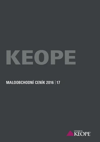PANKREA s.r.o. 灯饰目录 · Keope MOC 2016