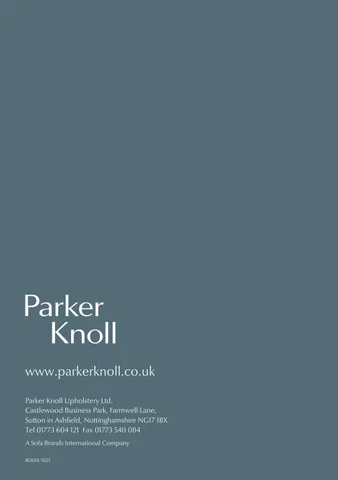 Parker Knoll Care 指南 July 2025