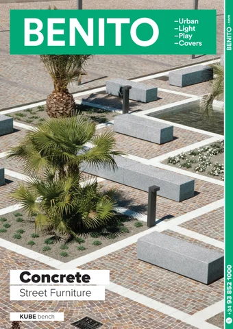 Betongmøbler fra BENITO, Parkmiljø AS
