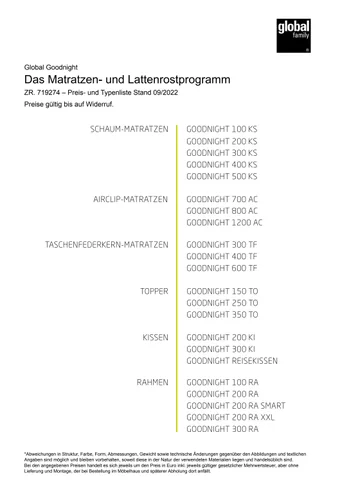 Perspektive Werbeagentur 家具目录 · GL Goodnight 2022