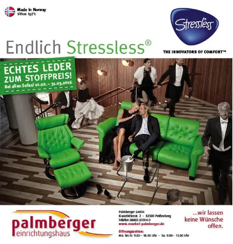 Perspektive Werbeagentur 家具目录 · Palmberger Stressless Prospekt 0116