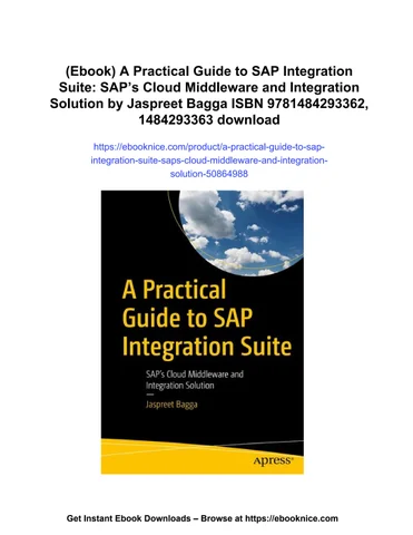 (ebook) a practical 指南 to sap integration suite: sap’s cloud middleware and integration solution