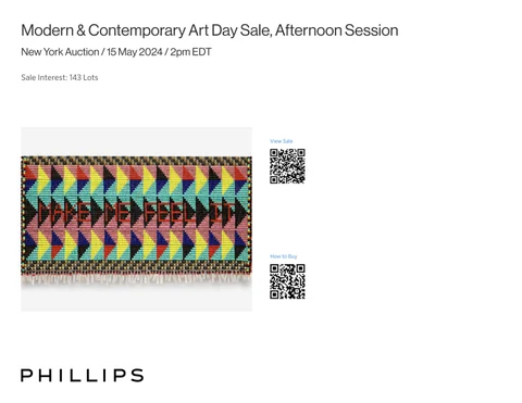 现代 × 现代 Art Day Sale, Afternoon Session [ 家具目录 ]