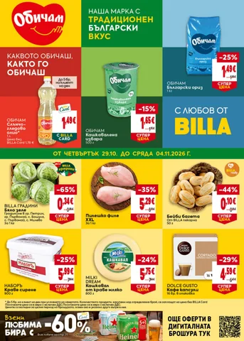 BILLA Bulgaria - BG weekly 电子版 灯饰单页 29.10.-04.11.2026 CW44 WEB