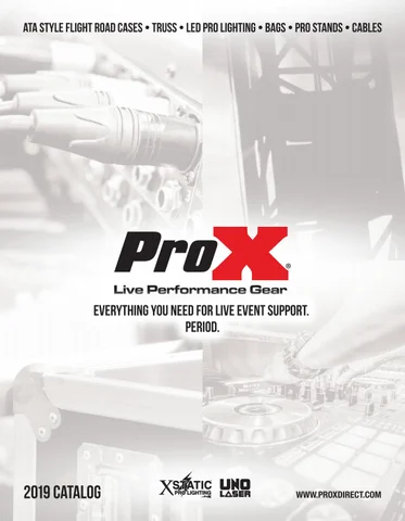 ProX Live Performance Gear Flight Cases Truss Stands LED Laser 灯饰 Cables 目录 2019