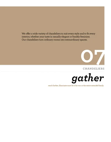 Pinhook Branding LLC 灯饰目录 · Quorum Big 册 吊灯 Section