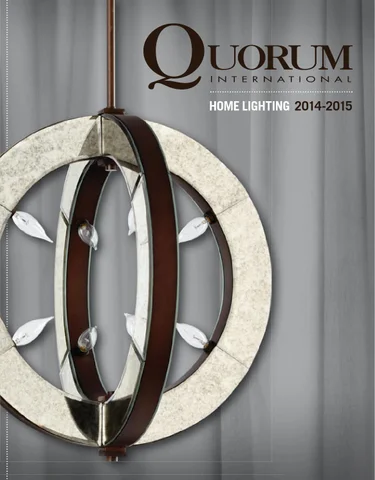 Pinhook Branding LLC 灯饰目录 · Quorum 灯饰 2014 families