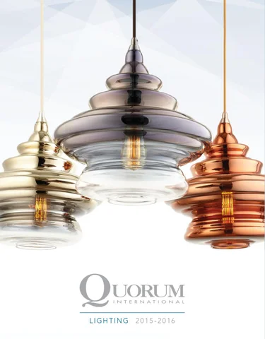 Pinhook Branding LLC 灯饰目录 · Quorum 灯饰 2015 families
