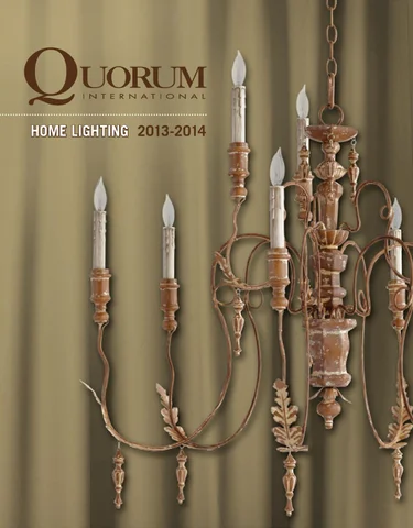 Pinhook Branding LLC 灯饰目录 · Quorum 灯饰 册 2013 Families
