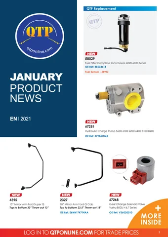 Quality Tractor Parts 灯饰目录 · QTP January Product News 2021