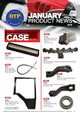 Quality Tractor Parts 灯饰目录 · QTP January Product News 2019