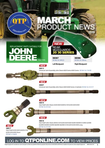Quality Tractor Parts 灯饰目录 · QTP March Product News 2019