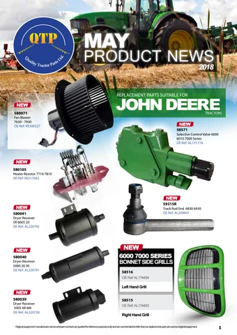 Quality Tractor Parts 灯饰目录 · May product news web