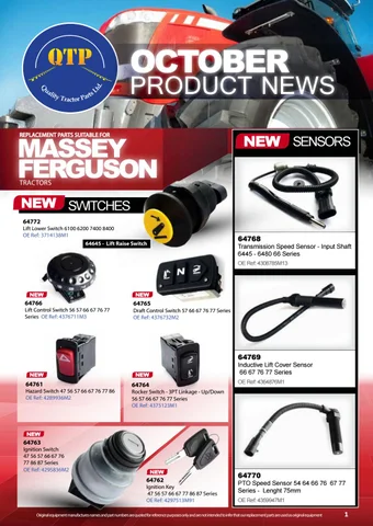 Quality Tractor Parts 灯饰目录 · QTP October products news