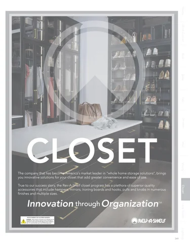 Rev-A-Shelf 灯饰目录 · Closet Solutions