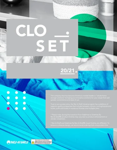 Rev-A-Shelf 灯饰目录 · Closet - 20/21 Specification 指南