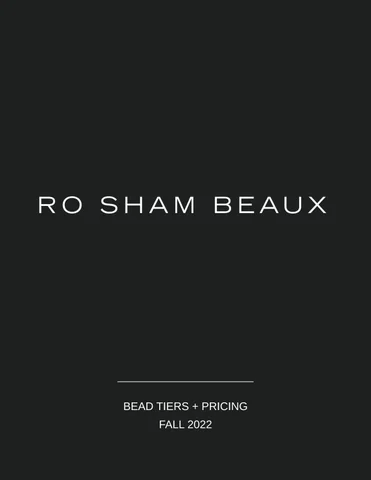 Ro Sham Beaux: Bead Tiers × Pricing 灯饰目录
