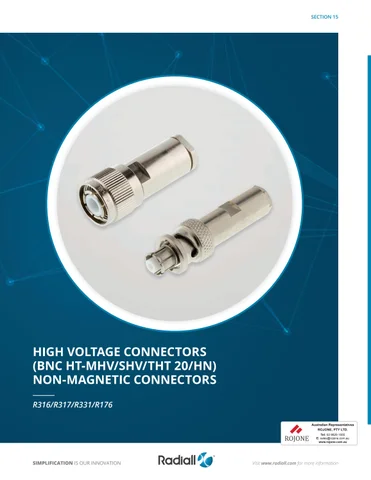 Rojone Pty Ltd Radiall Non-Magnetic Connectors 家具目录