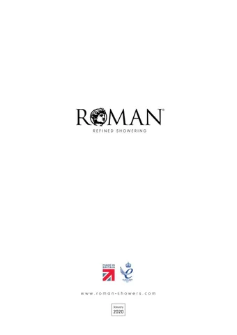 Roman Showers Product 家具手册 January 2020