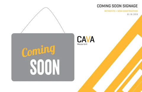 'coming soon' signage strategy
