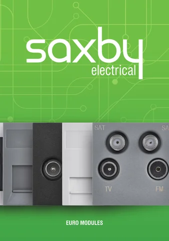 Electrical Euro Modules 灯饰目录 · Saxby