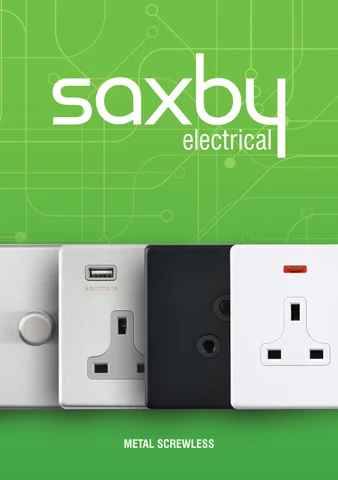 Electrical Metal Screwless 灯饰目录 · Saxby