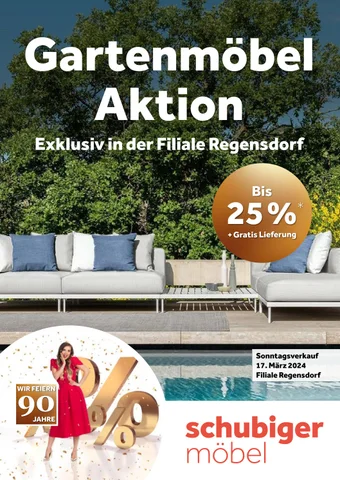 schubiger 家具目录 · Gartenmöbel Aktion 2024