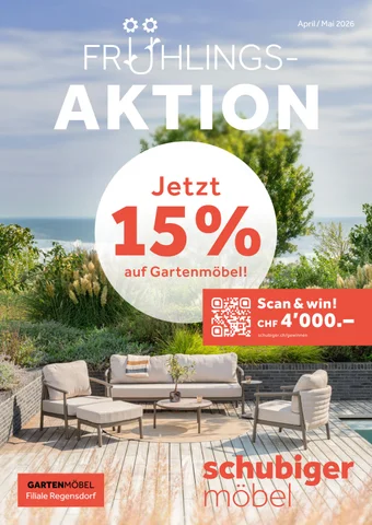 schubiger 家具目录 · Prospekt Garten 法文 ühling2 2026