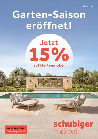 schubiger 家具目录 · Prospekt Garten 法文 ühling 2026